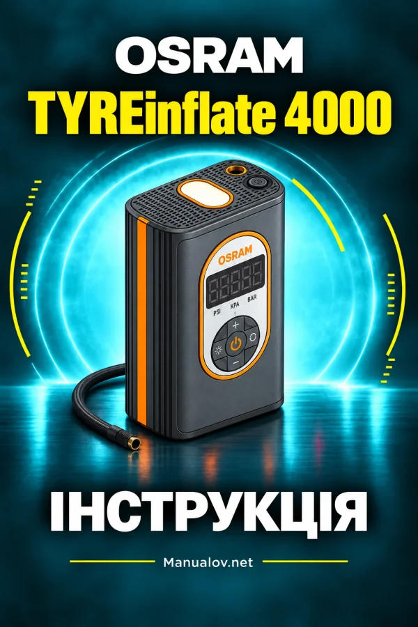 OSRAM TYREinflate 4000 — instrukcja wielojęzyczna (UK/PL/EN)