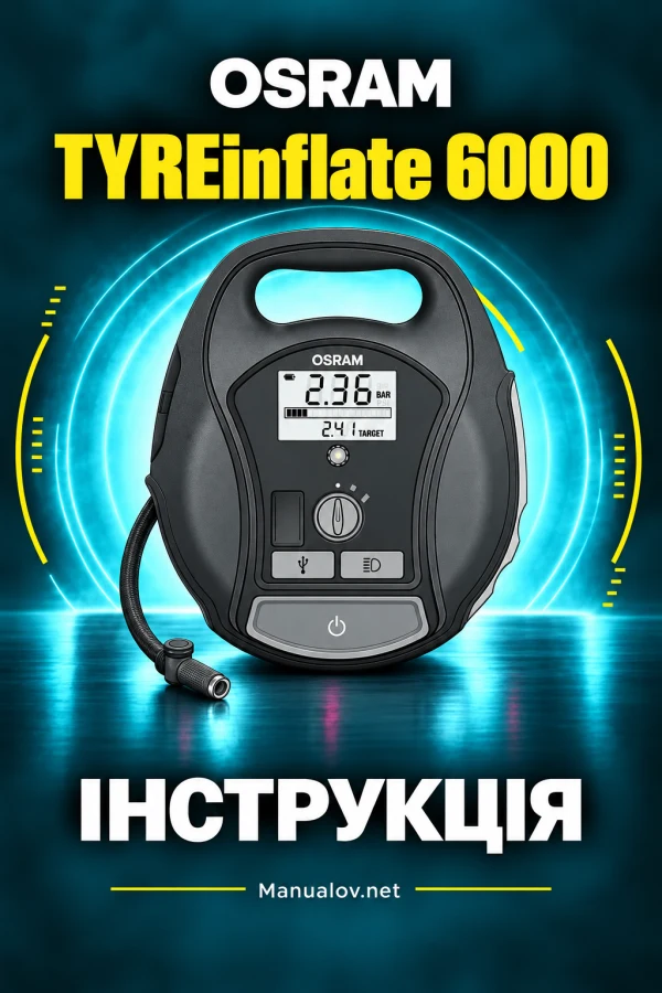 OSRAM TYREinflate 6000 — instrukcja wielojęzyczna (UK/PL/EN)
