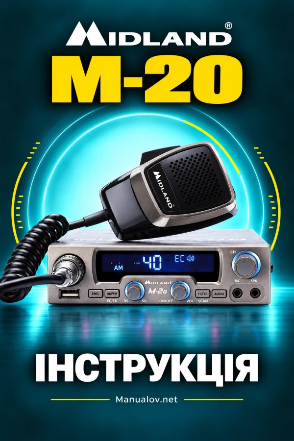 Midland M-20 — інструкція польською мовою