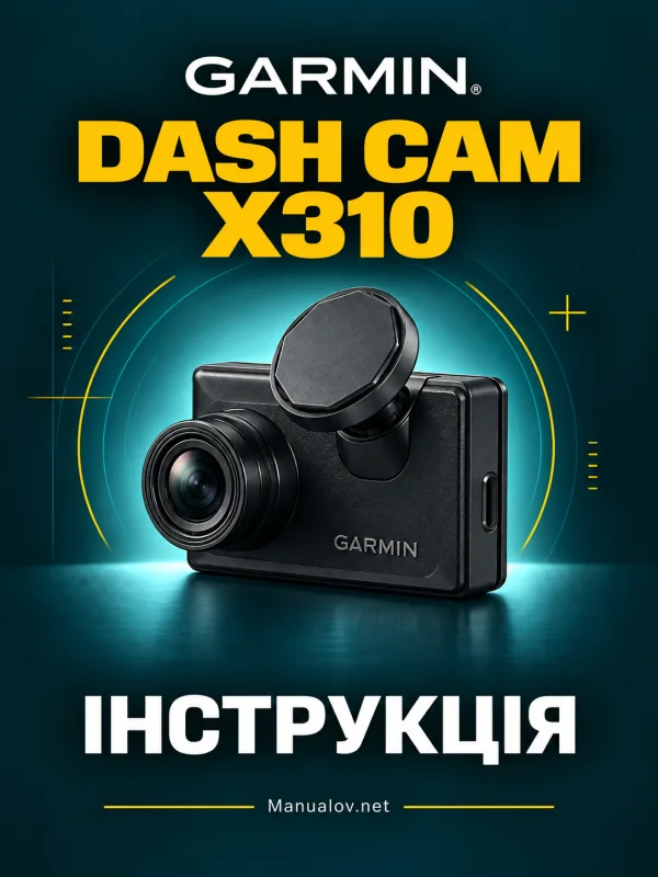 Garmin Dash Cam X310 — instrukcja obsługi