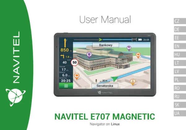 Navitel E707 MAGNETIC — instrukcja po ukraińsku