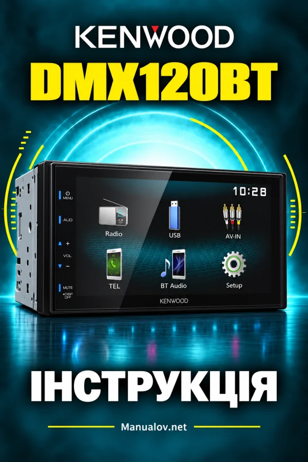 Kenwood DMX120BT — instrukcja po angielsku