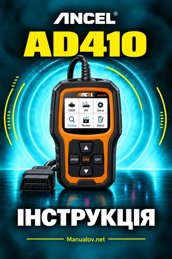 ANCEL AD410 — instrukcja po angielsku
