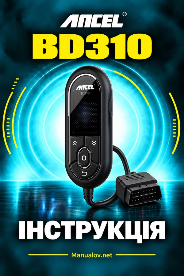 ANCEL BD310 — instrukcja po angielsku
