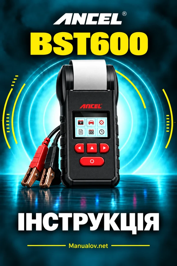 ANCEL BST600 — instrukcja po angielsku