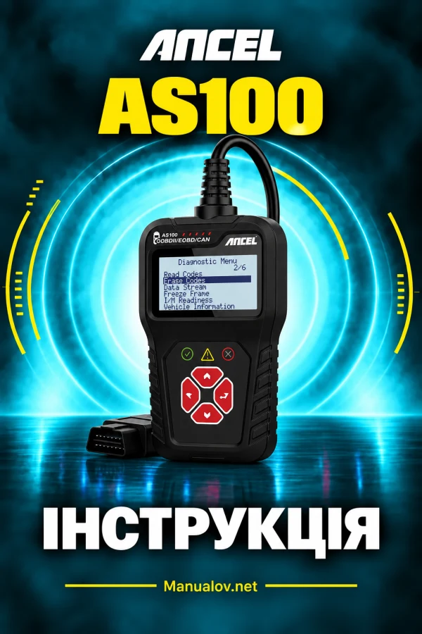ANCEL AS100 — skrócona instrukcja po angielsku