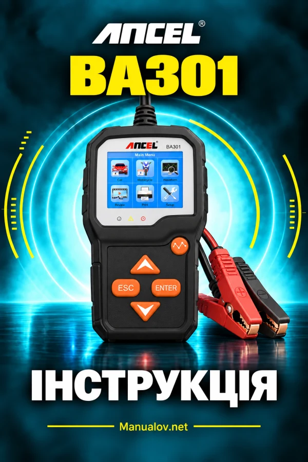ANCEL BA301 — instrukcja po angielsku