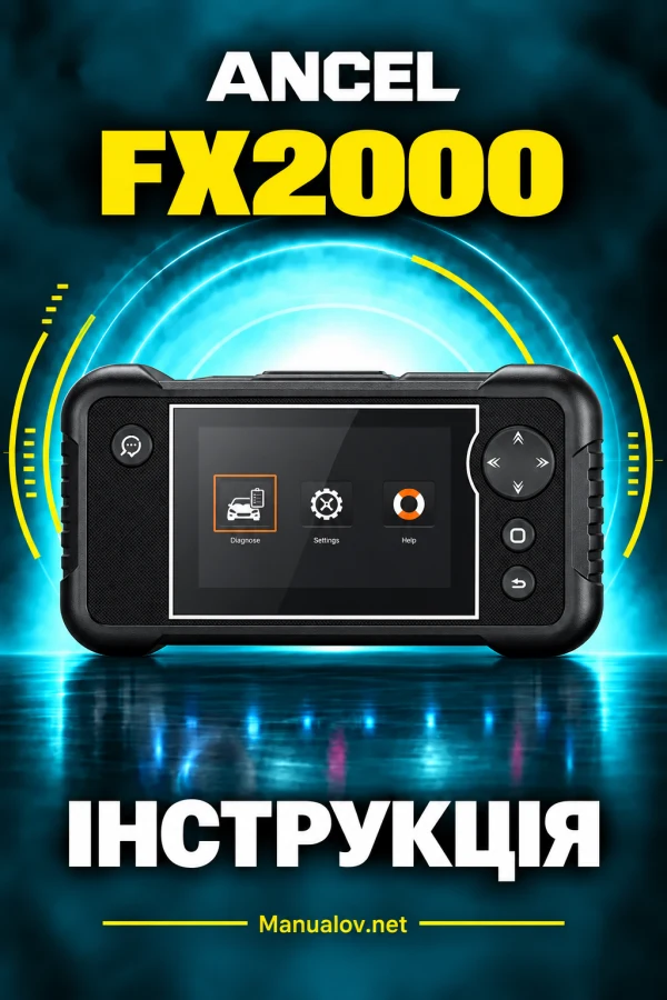 ANCEL FX2000 — instrukcja po angielsku