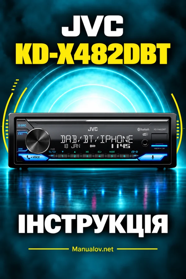 JVC KD-X482DBT — інструкція польською мовою