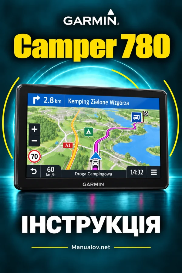 Garmin Camper 780 — instrukcja po angielsku