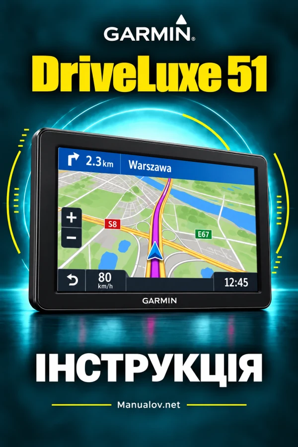 Garmin DriveLuxe 51 — instrukcja po angielsku