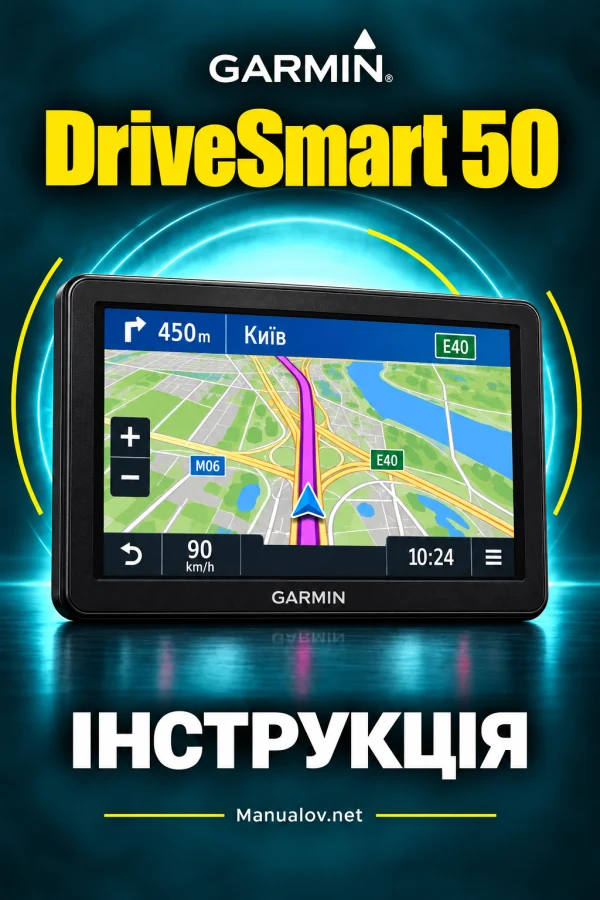 Garmin DriveSmart 50 — instrukcja po angielsku
