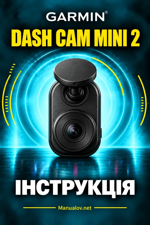 Garmin Dash Cam Mini 2 — instrukcja po angielsku
