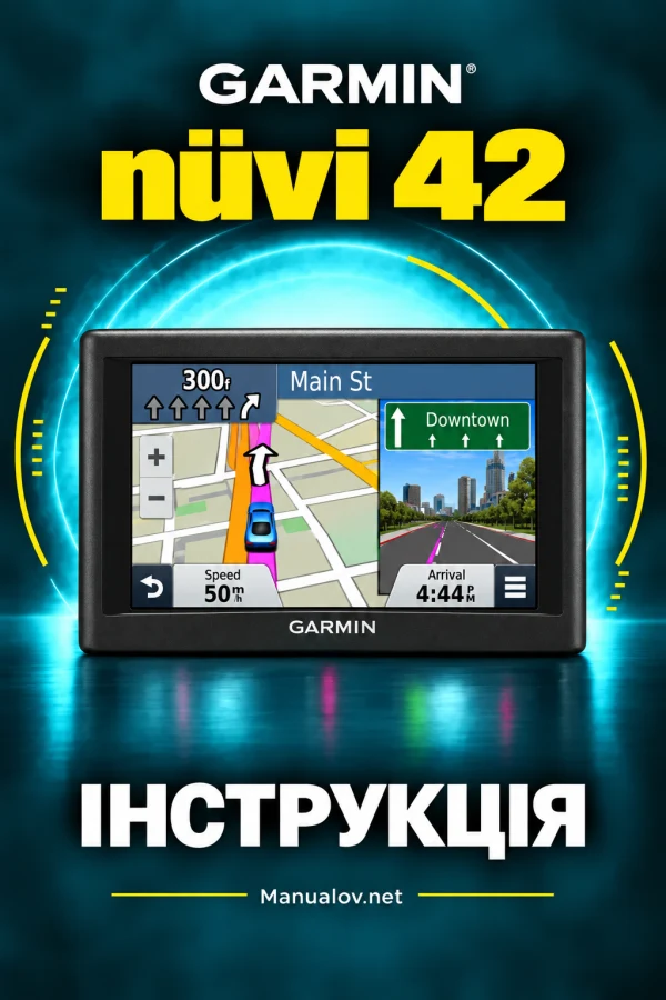 Garmin nuvi 42 — інструкція англійською мовою