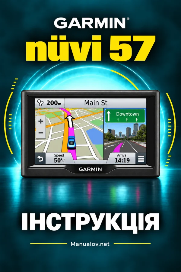 Garmin nuvi 57 — інструкція англійською мовою