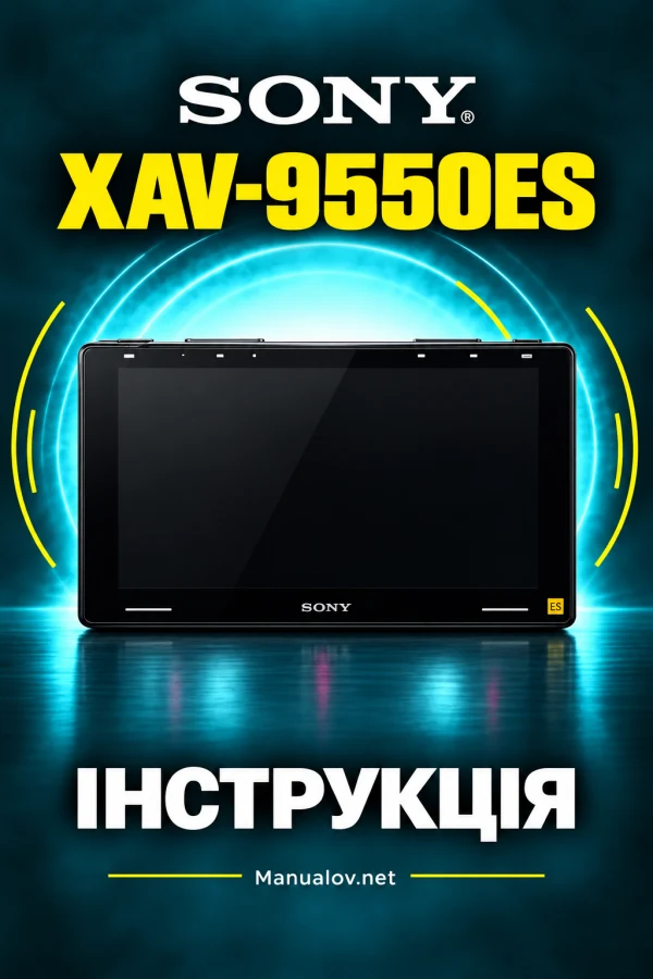 Sony XAV-9550ES — instrukcja po angielsku