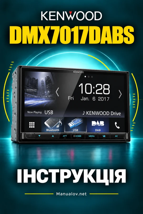 Kenwood DMX7017DABS — instrukcja po angielsku