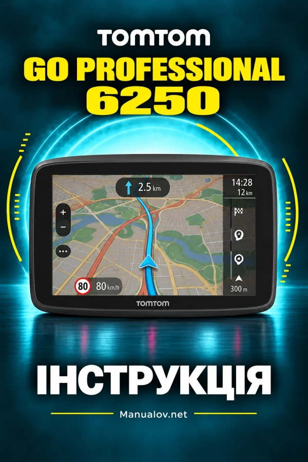 TomTom GO Professional 6250 — інструкція англійською мовою