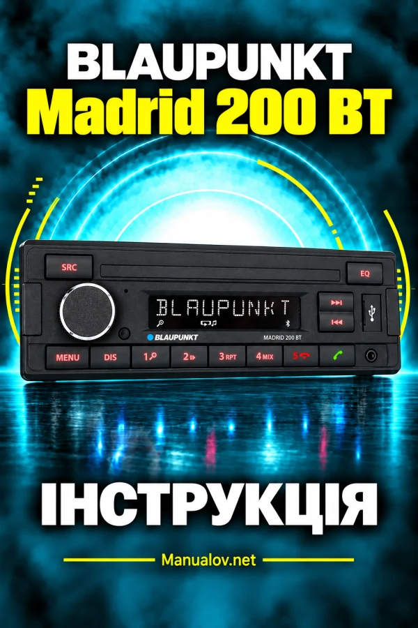 Blaupunkt Madrid 200 BT — instrukcja po polsku