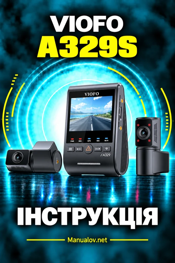 VIOFO A329S — instrukcja po angielsku