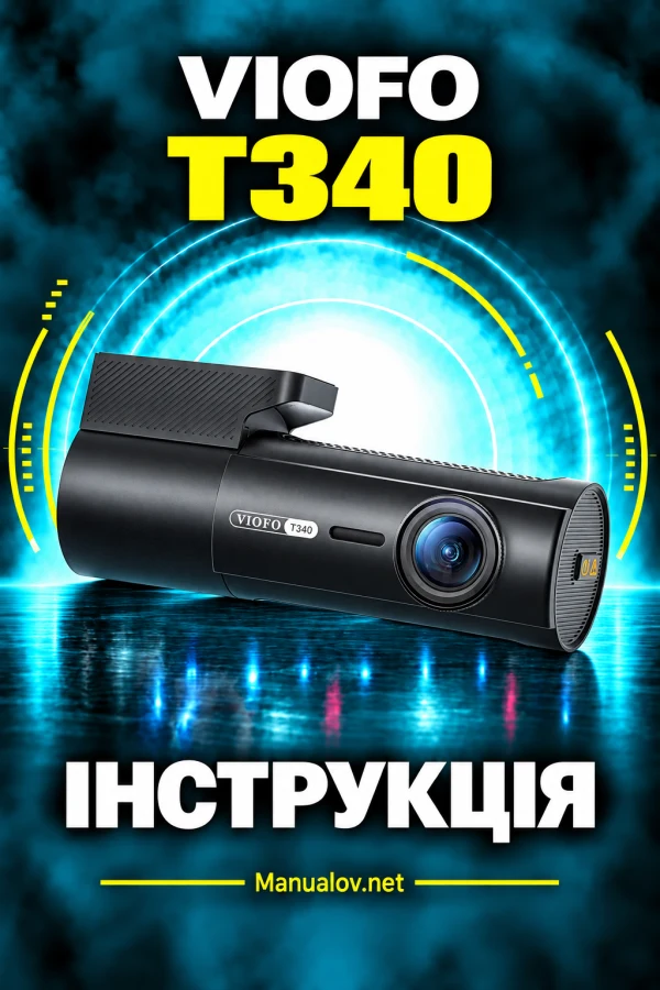 VIOFO T340 — instrukcja po angielsku