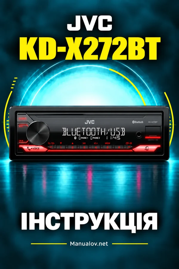 JVC KD-X272BT — інструкція польською мовою
