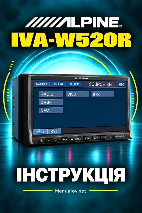 Alpine IVA-W520R — інструкція українською мовою