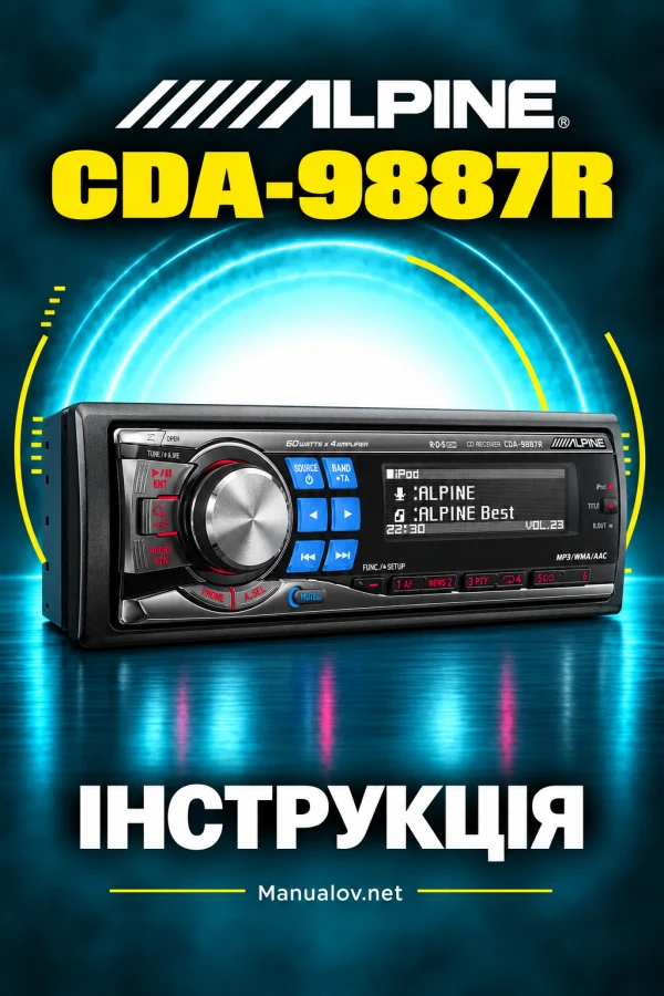 Alpine CDA-9887R — інструкція англійською мовою
