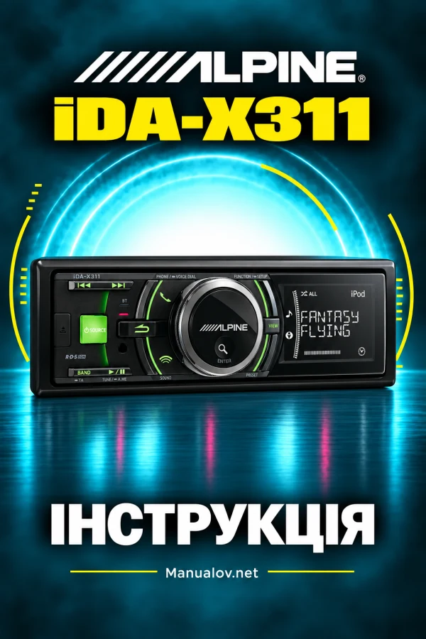 Alpine iDA-X311 — інструкція українською мовою