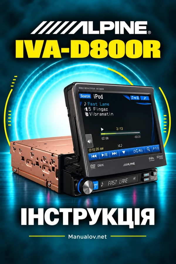 Alpine IVA-D800R — інструкція польською мовою