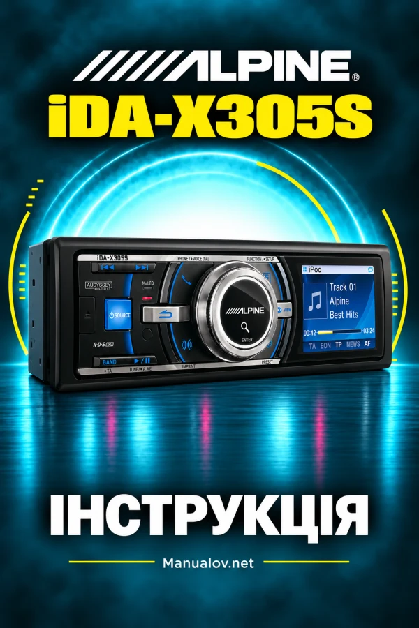 Alpine iDA-X305S — інструкція англійською мовою