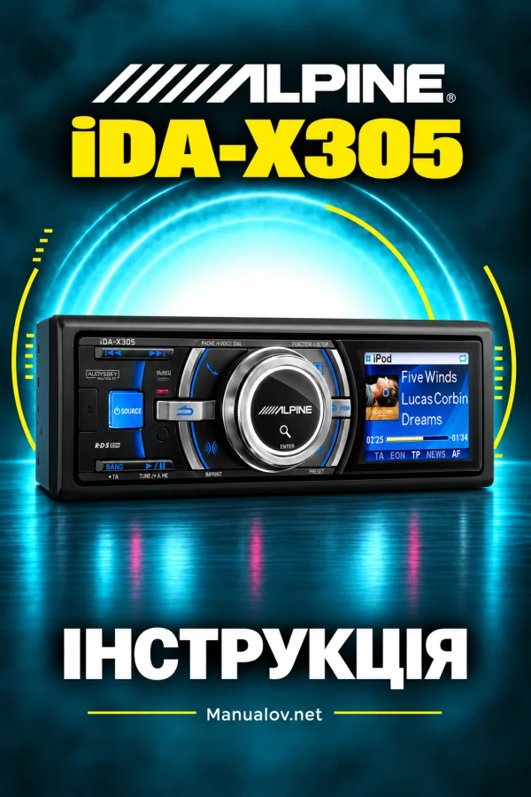 Alpine iDA-X305 — інструкція англійською мовою