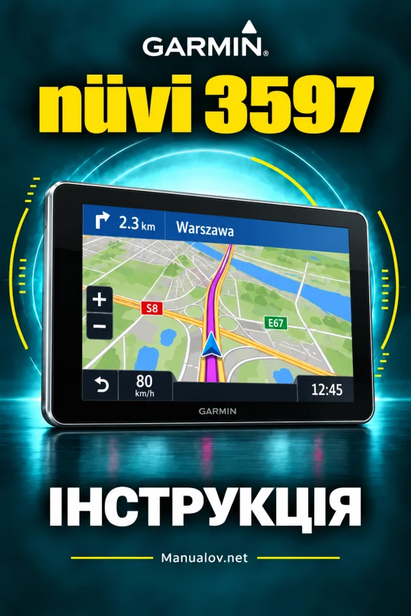 Garmin nuvi 3597 — instrukcja po angielsku