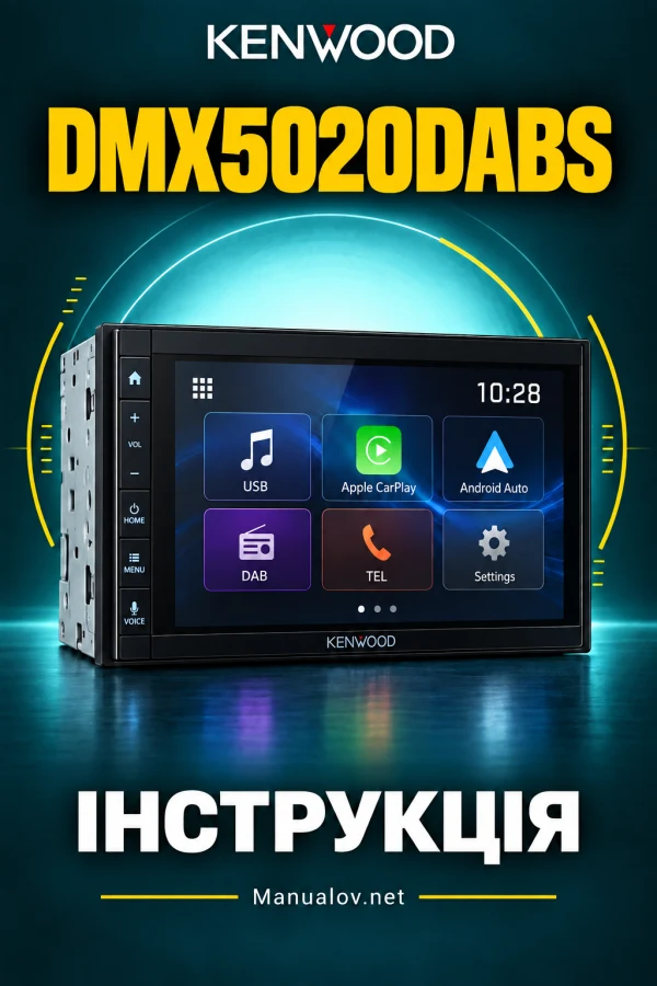 Kenwood DMX5020DABS — instrukcja po angielsku