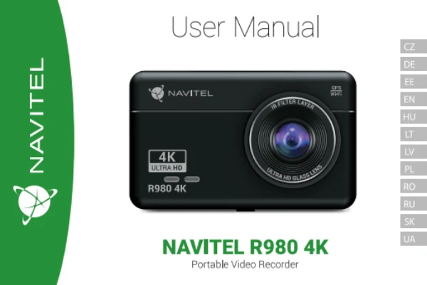 Navitel R980 4K — instrukcja po ukraińsku