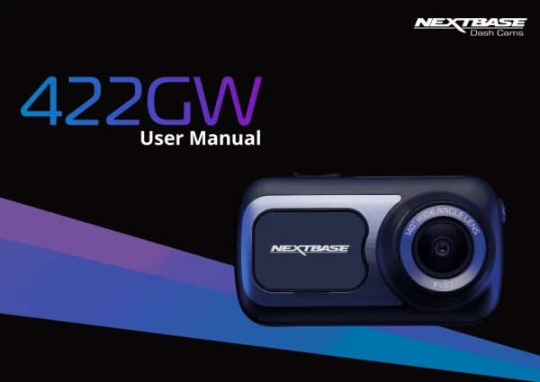 Nextbase 422GW — instrukcja po angielsku