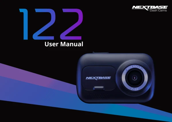 Nextbase 122 — instrukcja po angielsku