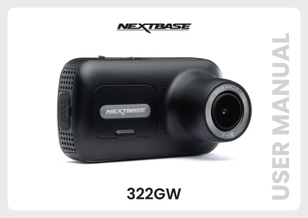 Nextbase 322GW — instrukcja po angielsku