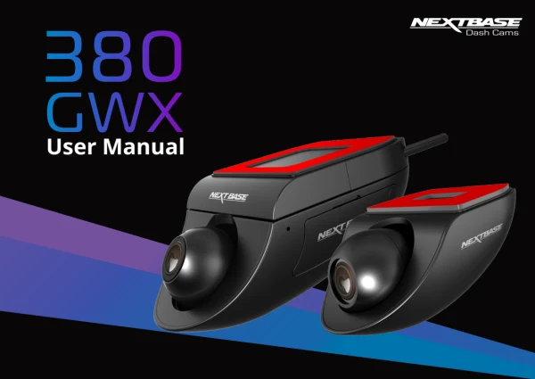 Nextbase 380GWX — instrukcja po angielsku
