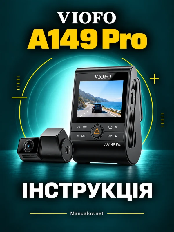 VIOFO A149 Pro — instrukcja po angielsku