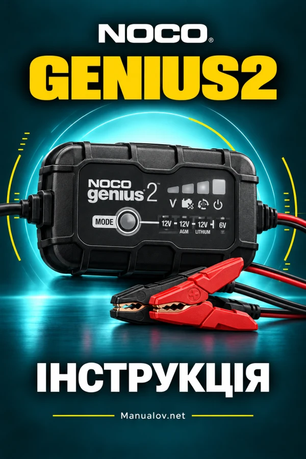 NOCO GENIUS2 — instrukcja po angielsku
