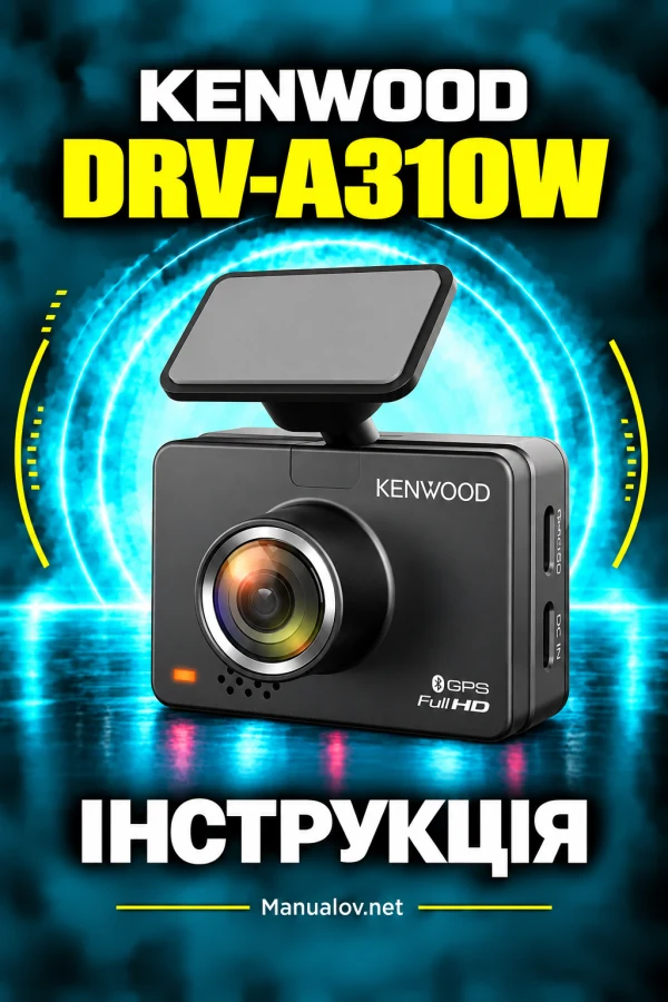 Kenwood DRV-A310W — instrukcja po angielsku