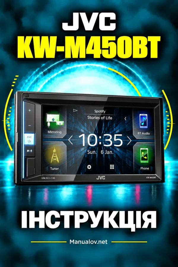 JVC KW-M450BT — інструкція англійською мовою
