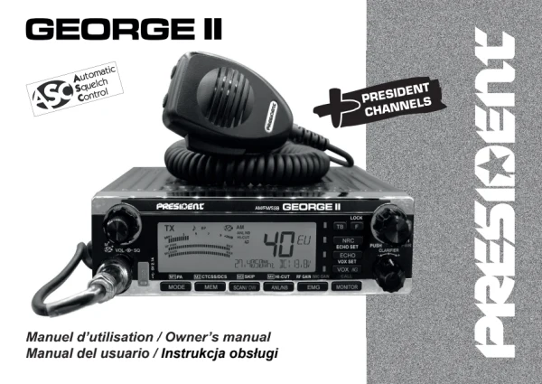 President GEORGE II — instrukcja po polsku
