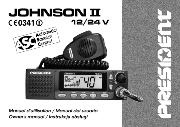 President JOHNSON II — instrukcja po angielsku