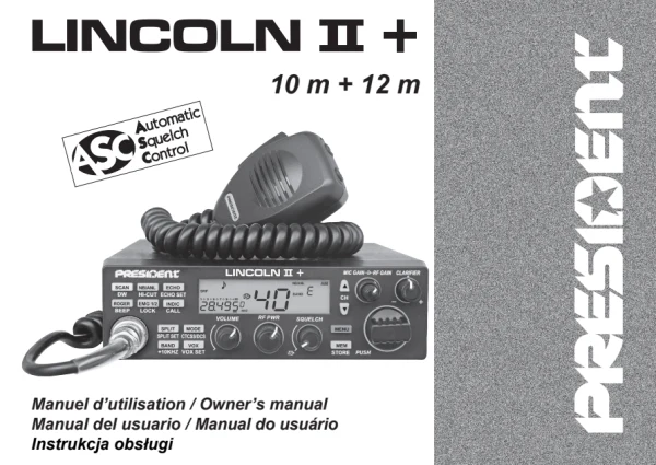 President LINCOLN II + — instrukcja po polsku