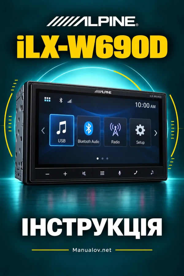 Alpine iLX-W690D — інструкція англійською мовою