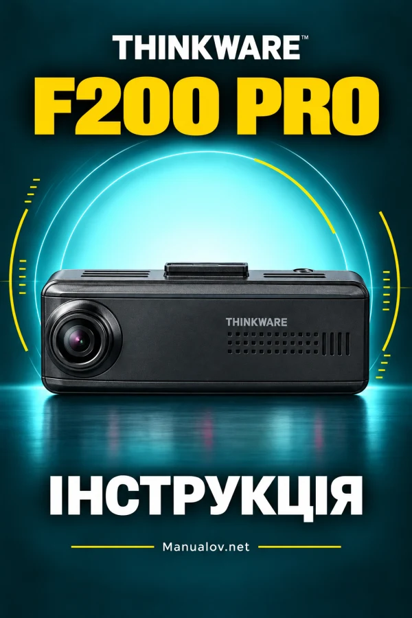 Thinkware F200 Pro — instrukcja po angielsku