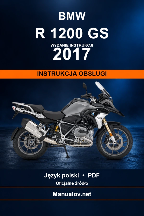 BMW R 1200 GS — видання 2017 — інструкція з експлуатації