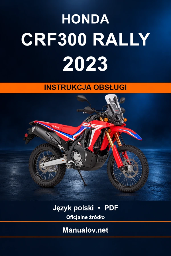 Honda CRF300 Rally 2023 — інструкція з експлуатації